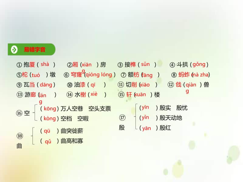 （2020新教材）人教部编版必修下册语文第三单元 第8课基础知识梳理 ppt课件.ppt_第1页