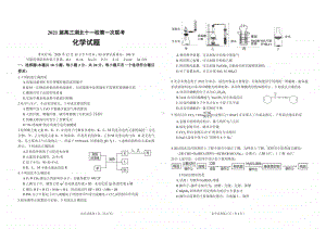 湖北省十一校2021届高三上学期第一次联考化学试卷.pdf