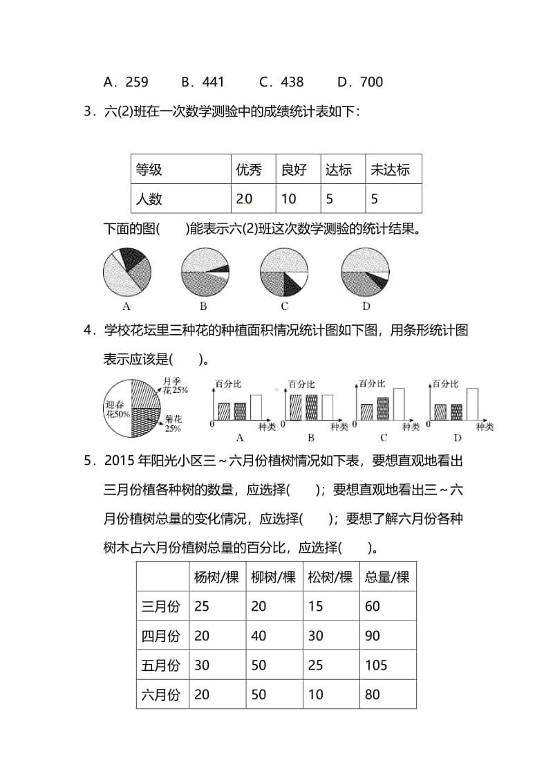 苏教版6年级数学上册第七单元提高检测卷（附答案）.pdf_第3页