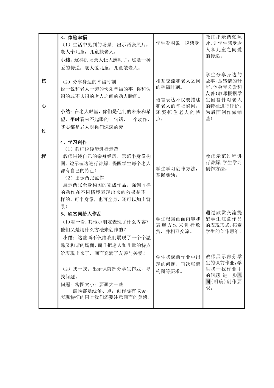 苏少版二年级上册美术第16课 老人和儿童-教案、教学设计-市级公开课-(配套课件编号：93738).doc_第2页