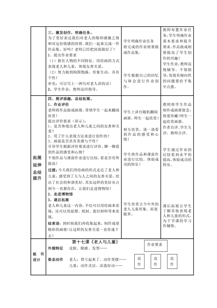 苏少版二年级上册美术第16课 老人和儿童-教案、教学设计-市级公开课-(配套课件编号：93738).doc_第3页