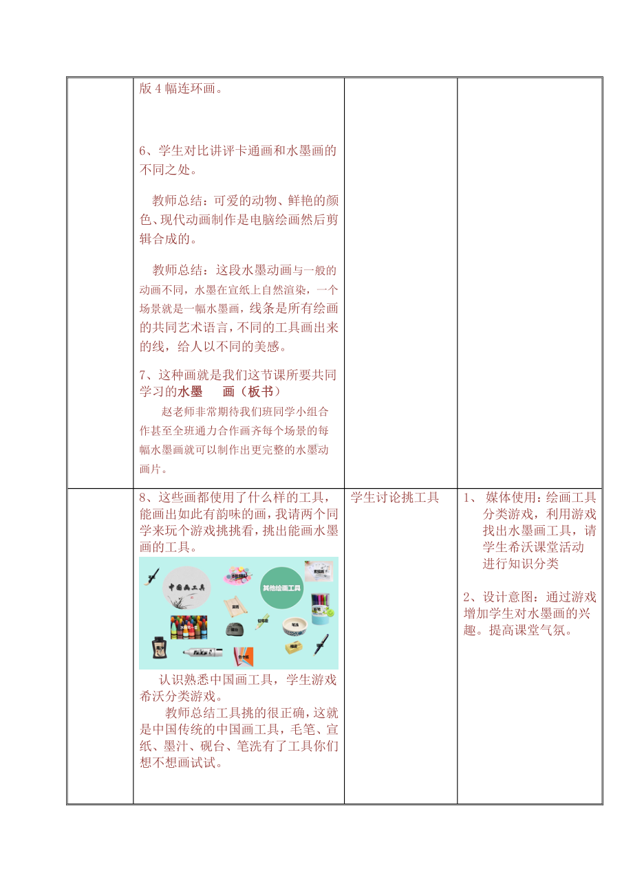 苏少版四年级上册美术第15课　水墨改画-教案、教学设计-市级公开课-(配套课件编号：a00c8).doc_第2页