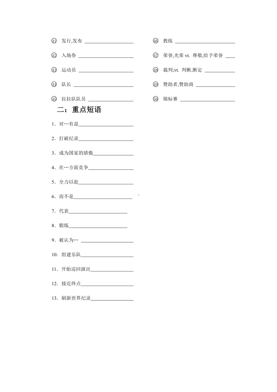 2022届高考英语主题语境好词、好句、好篇（默写+背诵版）（九）.doc_第2页