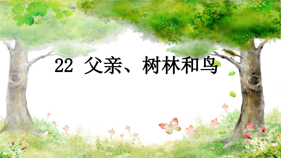 第七单元-23 父亲、树林和鸟-ppt课件-(含教案+素材)-市级公开课-部编版三年级上册语文(编号：90032).zip