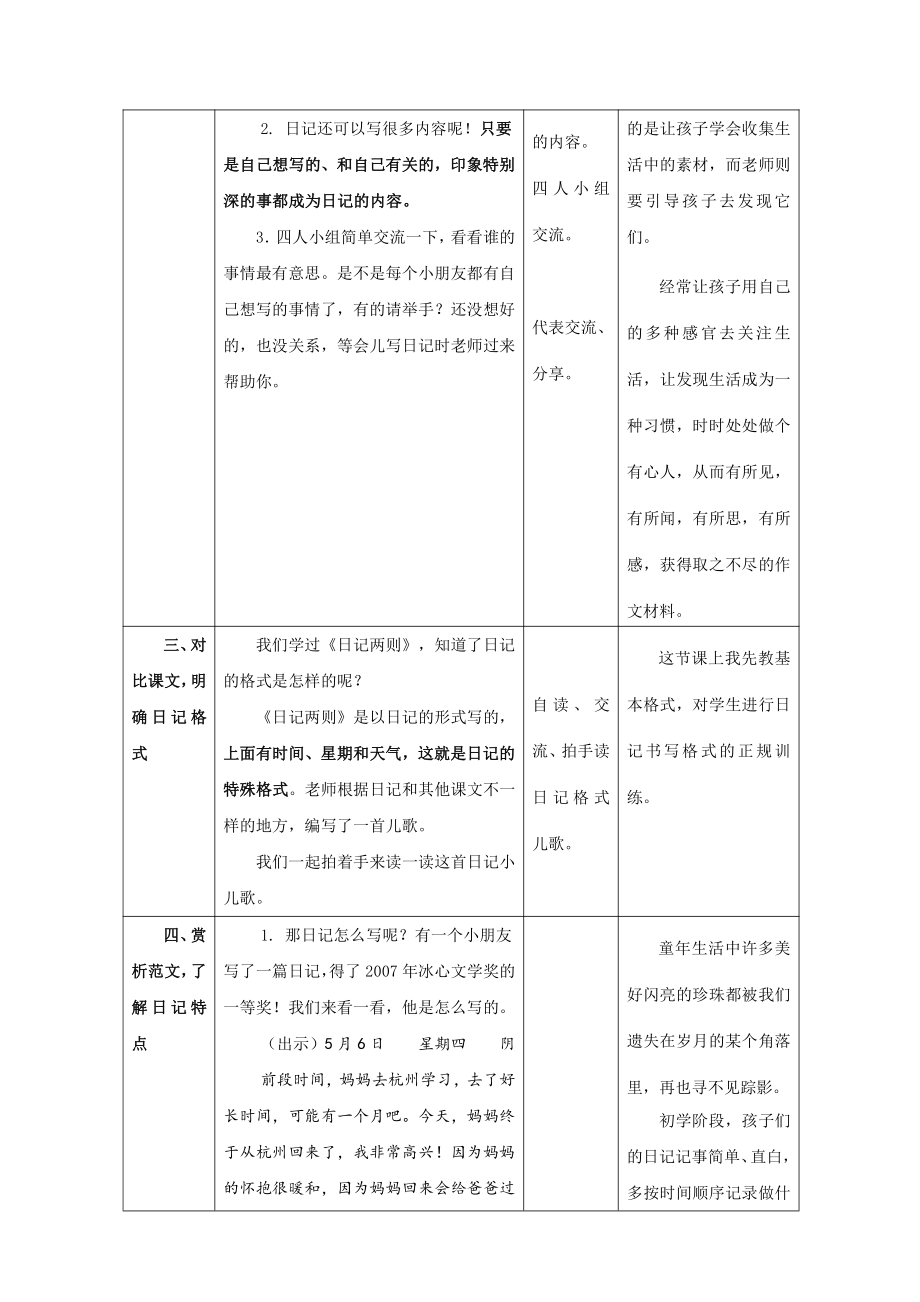 第二单元-习作：写日记-教案、教学设计-部级公开课-部编版三年级上册语文(配套课件编号：a0f3b).doc_第2页