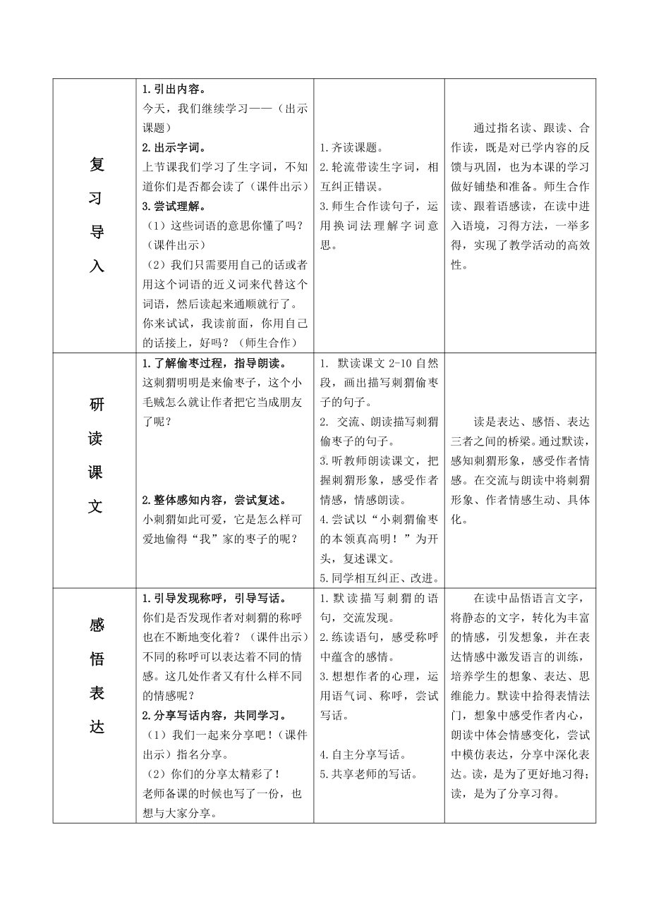 第七单元-23 带刺的朋友-教案、教学设计-市级公开课-部编版三年级上册语文(配套课件编号：31a6f).docx_第2页