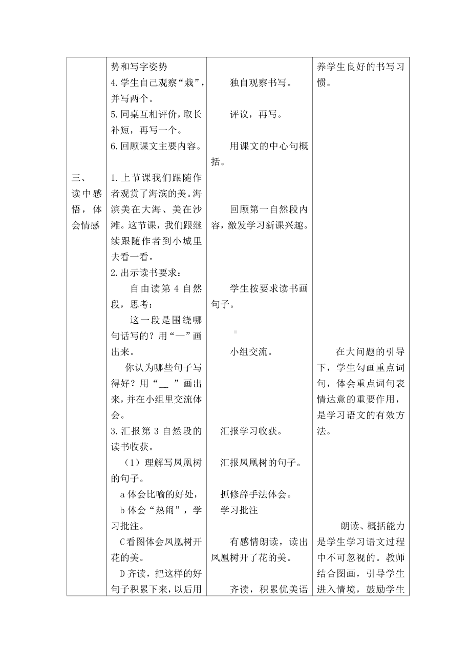 第六单元-19 海滨小城-教案、教学设计-市级公开课-部编版三年级上册语文(配套课件编号：f0360).doc_第2页