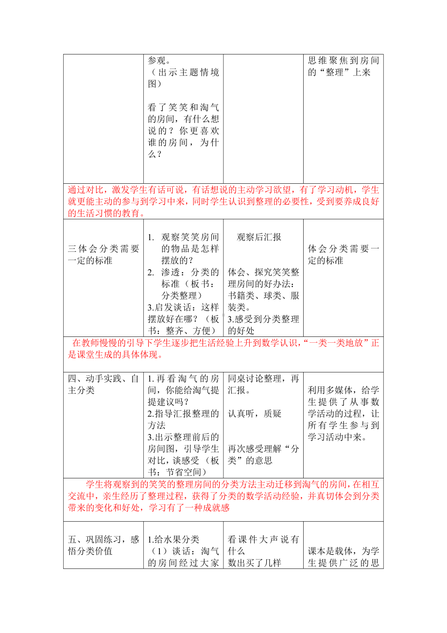 四 分类 -整理房间-教案、教学设计-市级公开课-北师大版一年级上册数学(配套课件编号：b000a).doc_第2页