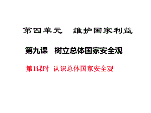 部编版八年级道德与法治上册第九课《树立总体国家安全观认识总体国家安全观》课件 (4).ppt