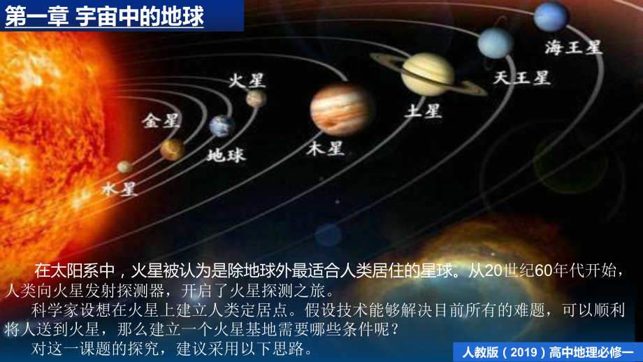 第一章 问题研究 火星基地应该是什么样子 ppt课件-（2019新教材）人教版必修一高中地理（共15张PPT）.pptx_第2页