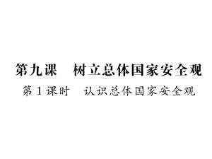 部编版八年级道德与法治上册第九课《树立总体国家安全观认识总体国家安全观》课件 (5).ppt