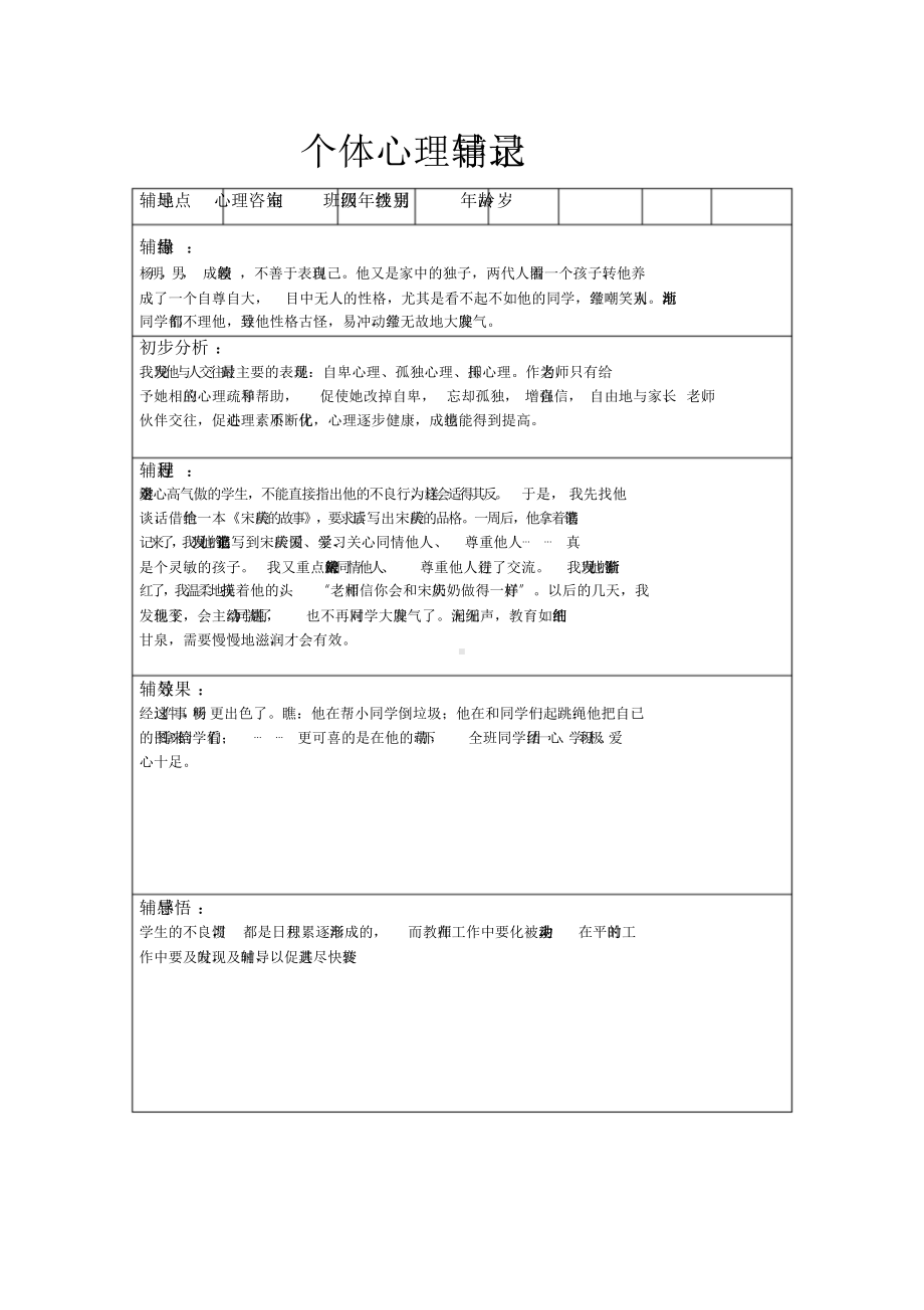 个体心理辅导记录(16个).-9606.doc_第3页