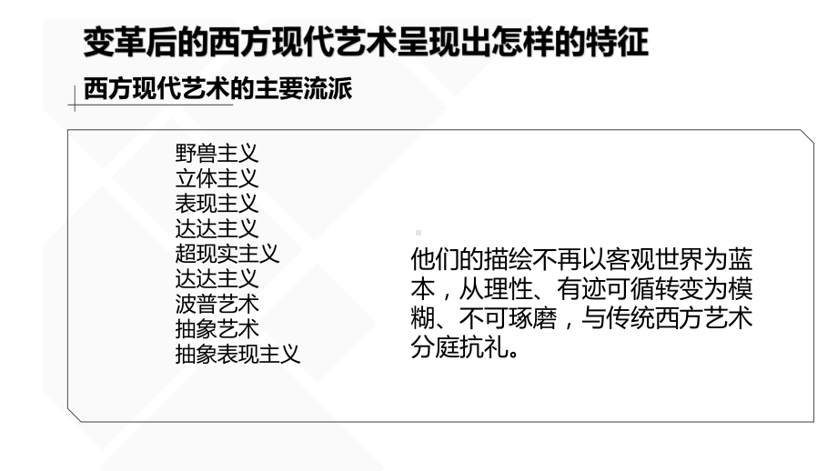 第二单元主题四 超越与延异-西方现代艺术（第二课时）ppt课件- 新人教版（2019）高中美术必修《美术鉴赏》.pptx_第2页