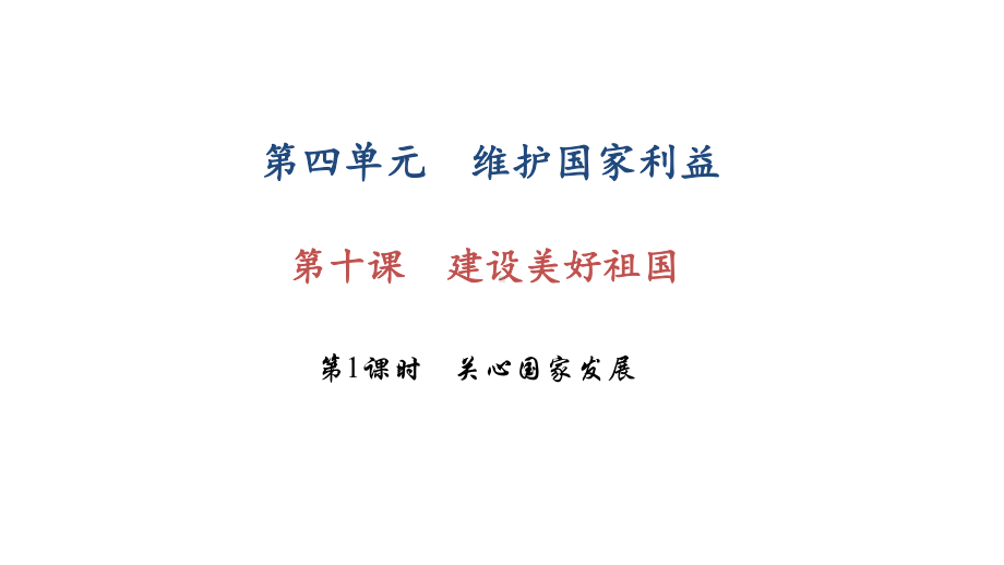 部编版八年级道德与法治上册第十课《建设美好祖国关心国家发展》课件 (9).ppt_第1页