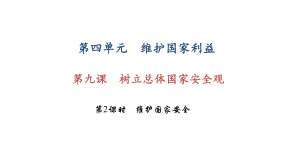 部编版八年级道德与法治上册第九课《树立总体国家安全观维护国家安全》课件 (10).ppt