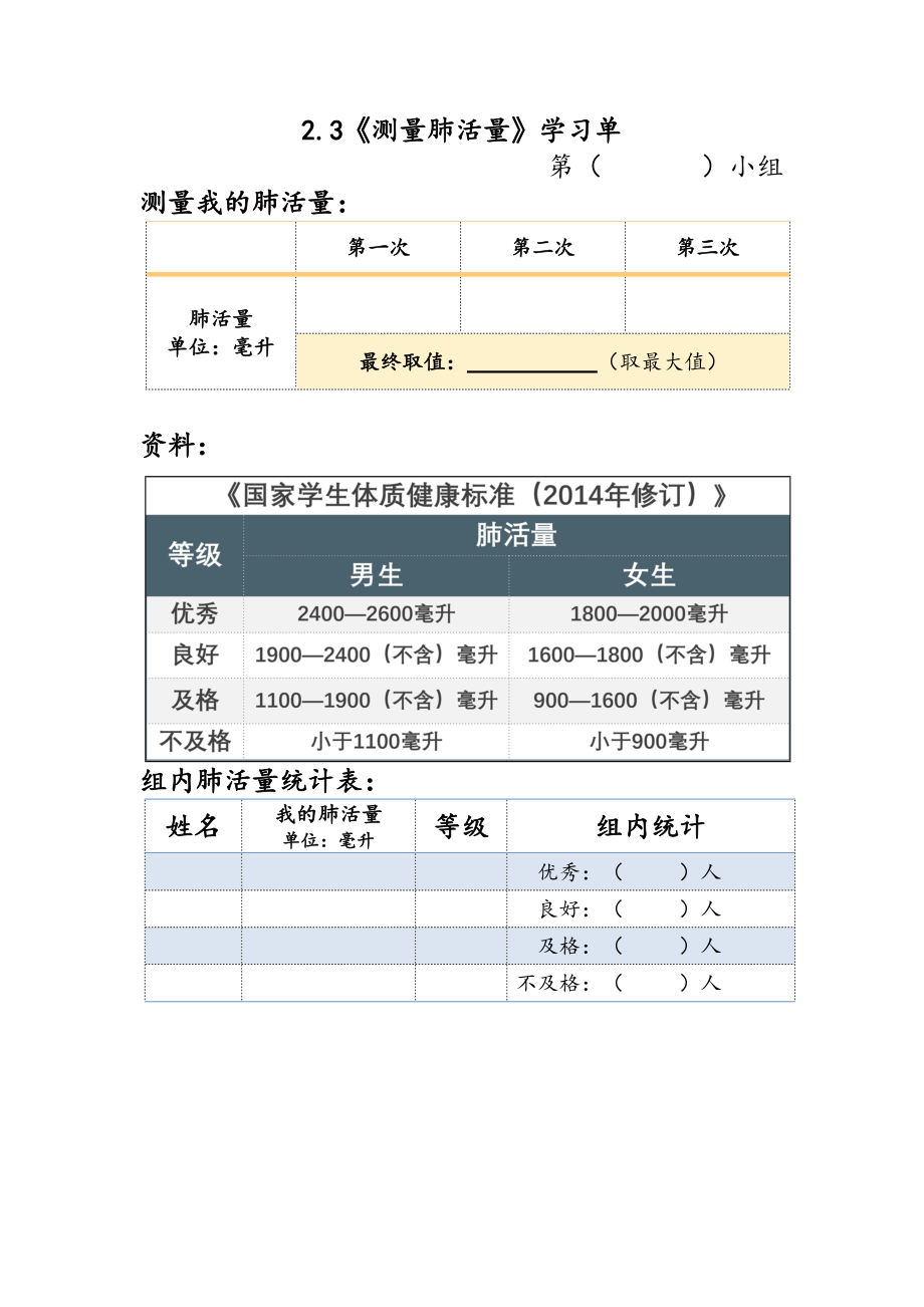 2021新教科版四年级上册科学-2.3 测量肺活量ppt课件（含教案+视频）.zip