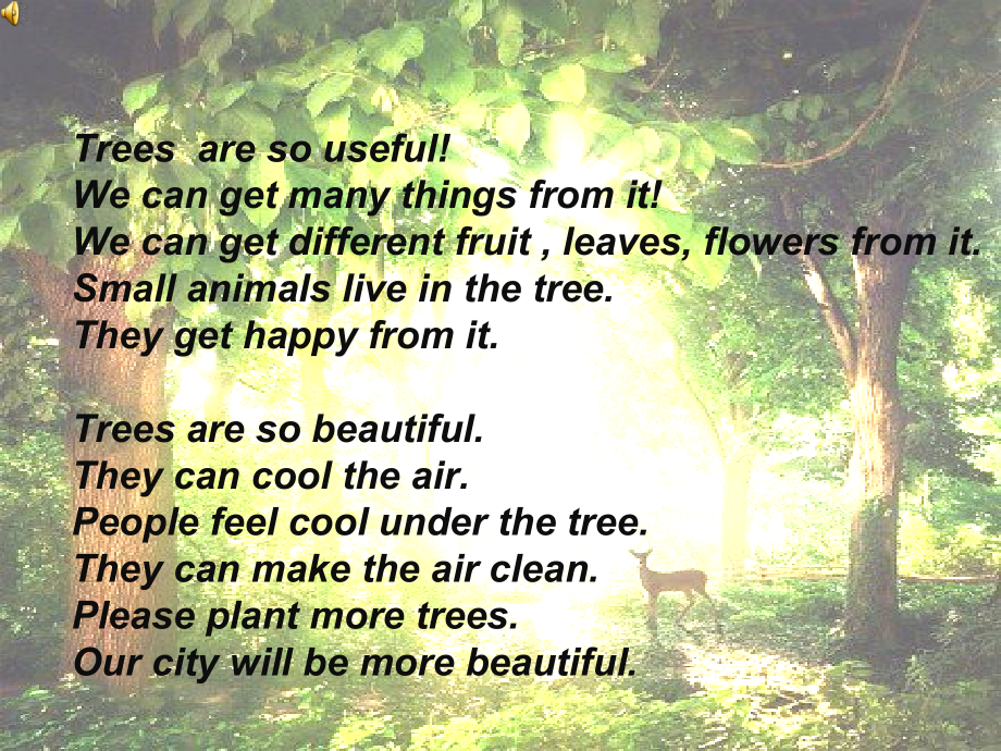 Module 4 The natural world-11 Trees-ppt课件-(含教案+视频+音频)-市级公开课-沪教版六年级上册英语(编号：20aed).zip