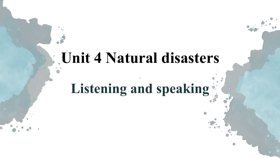 Unit 4 Listening and speaking ppt课件-（2019）新人教版必修第一册高中英语（新教材）.pptx_第1页