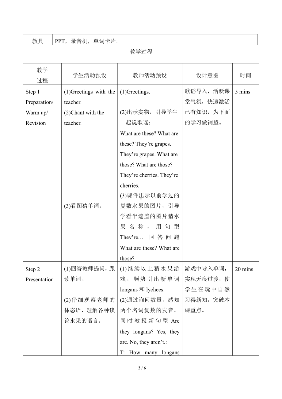 五年级上册Unit 6 It's a grapefruit.-Lesson 35-教案、教学设计-市级公开课-人教（精通）版(配套课件编号：f0365).docx_第2页