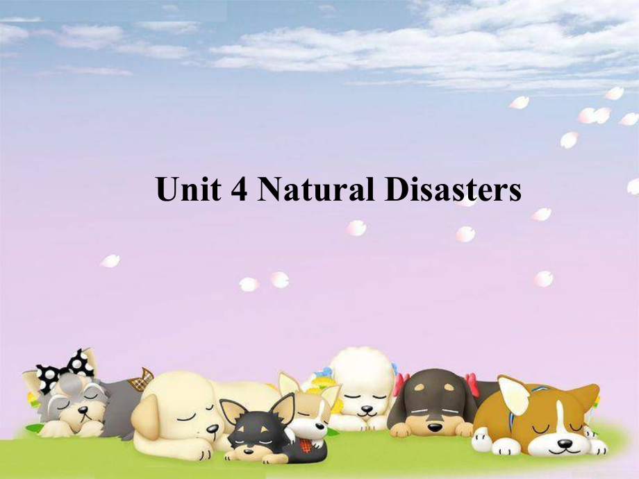 Unit 4 Natural Disasters Section C Reading for Writing ppt课件（含视频） -（2019版）新人教版必修第一册高中英语（新教材）.zip