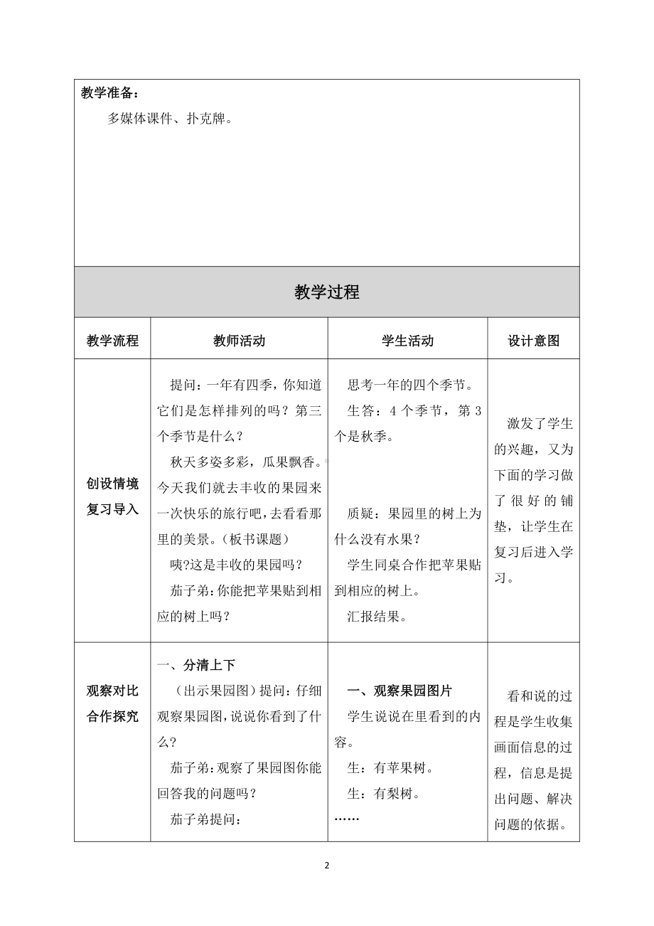 八 10以内的加法和减法-● 丰收的果园-教案、教学设计-省级公开课-苏教版一年级上册数学(配套课件编号：618b5).docx_第2页