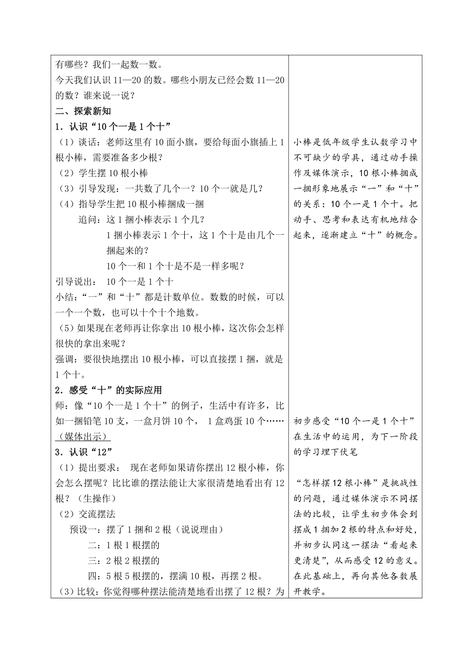 九 认识11~20各数-1.数数、读数-教案、教学设计-市级公开课-苏教版一年级上册数学(配套课件编号：823c3).doc_第2页