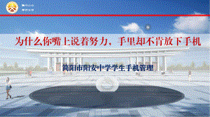 高中主题班会：为什么你嘴上说着努力,手里却不肯放下手机 ppt课件.pptx