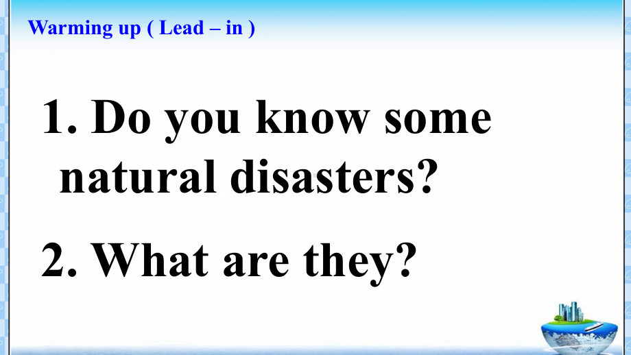 Unit 4 Natural disasters Reading and Thinking ppt课件-（2019新教材）人教版高中英语必修第一册.ppt_第2页