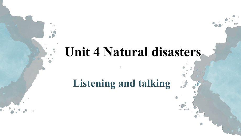 Unit 4 Listening and talking ppt课件 -（2019新教材）人教版高中英语必修第一册 .pptx_第1页