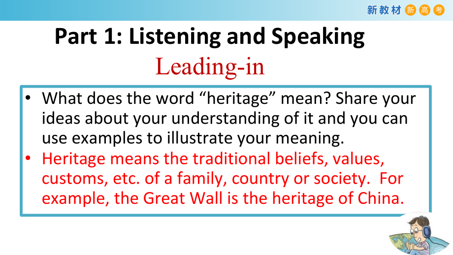 （2019新教材）人教版高中英语必修第二册Unit 1 Lstening speaking and talking ppt课件（含音频）.zip