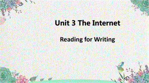 Unit 3Reading for Writing 写作 ppt课件-（2019新教材）人教版高中英语必修第二册.pptx