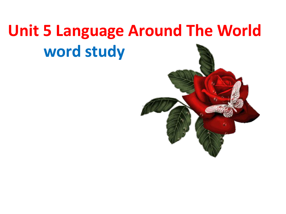 Unit 5 Word and study ppt课件-（2019新教材）人教版高中英语必修第一册.pptx_第1页