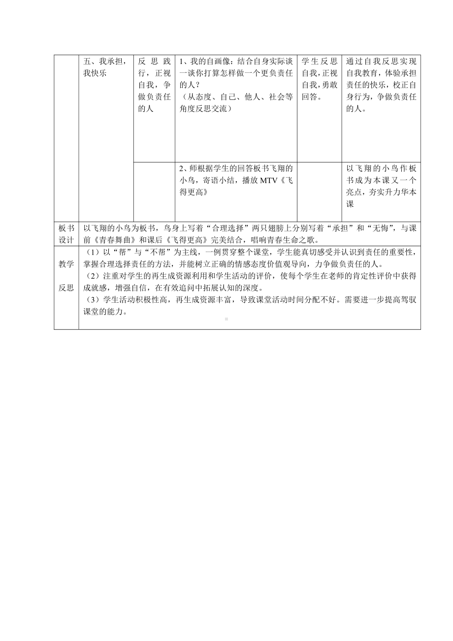 第三单元 勇担社会责任-第六课 责任与角色同在-做负责任的人-教案、教学设计-省级公开课-部编版八年级上册道德与法治(配套课件编号：90296).doc_第3页