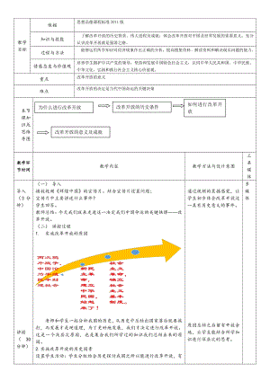 第一单元 富强与创新-第一课 踏上强国之路-坚持改革开放-教案、教学设计-部级公开课-部编版九年级上册道德与法治(配套课件编号：c04e5).doc