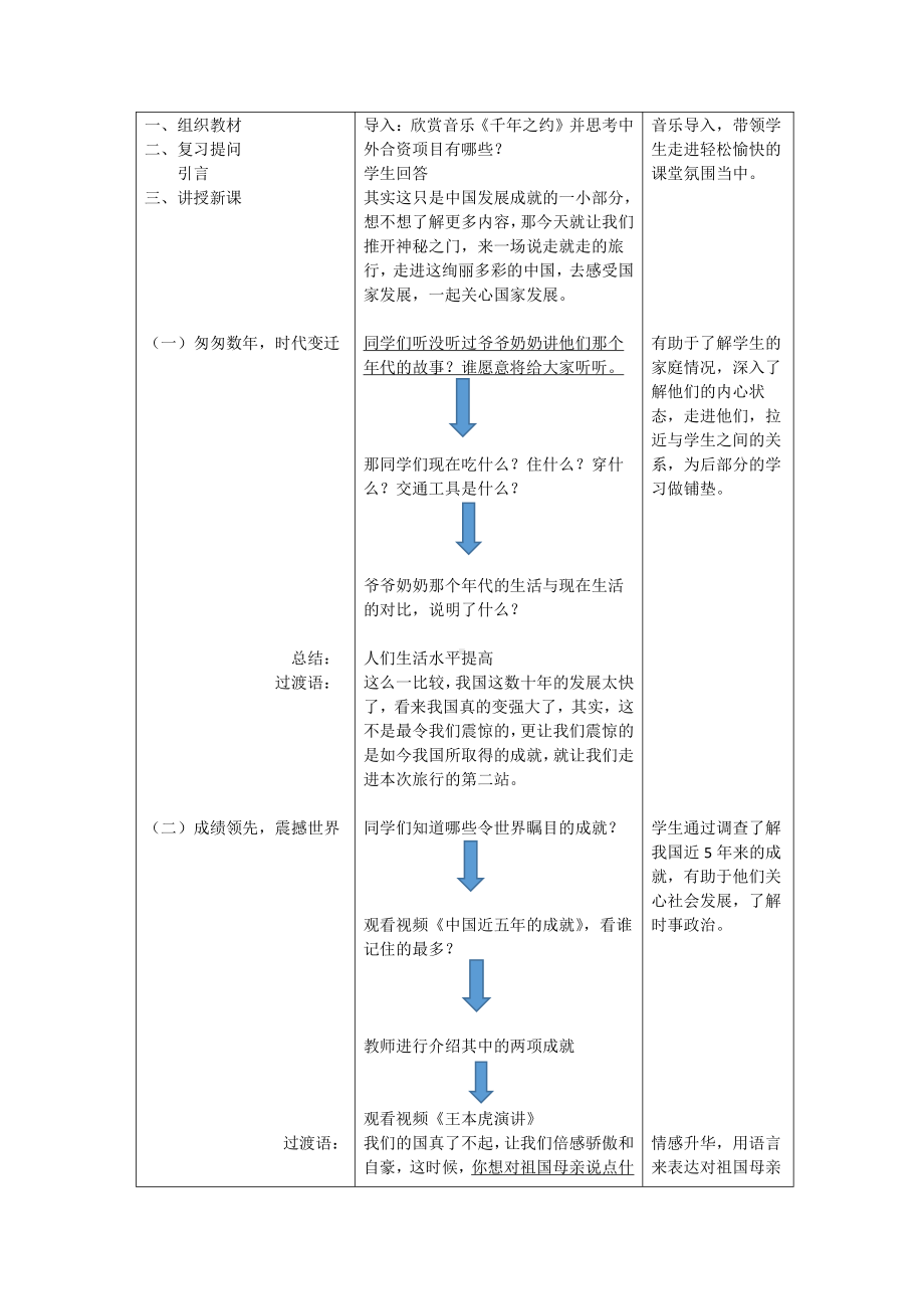 第四单元 维护国家利益-第十课 建设美好祖国-关心国家发展-教案、教学设计-省级公开课-部编版八年级上册道德与法治(配套课件编号：405cd).docx_第2页