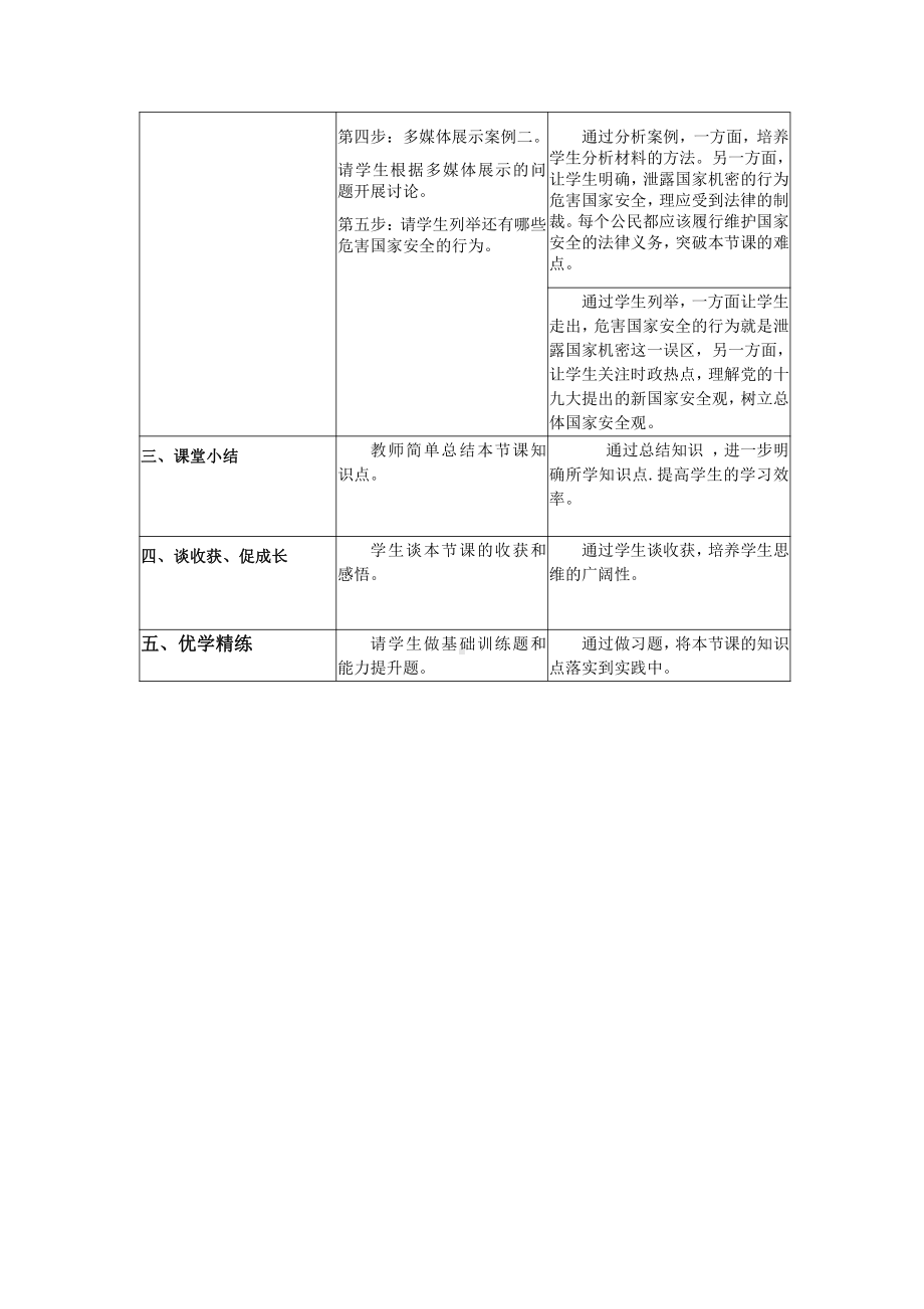 第四单元 维护国家利益-第九课 树立总体国家安全观-维护国家安全-教案、教学设计-省级公开课-部编版八年级上册道德与法治(配套课件编号：f1b85).doc_第3页