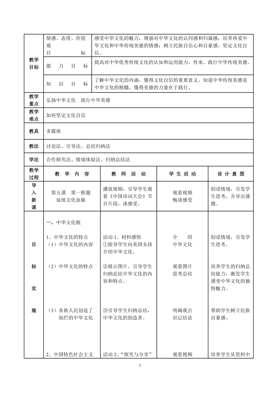 第三单元 文明与家园-第五课 守望精神家园-延续文化血脉-ppt课件-(含教案+视频+音频+素材)-市级公开课-部编版九年级上册道德与法治(编号：1078c).zip