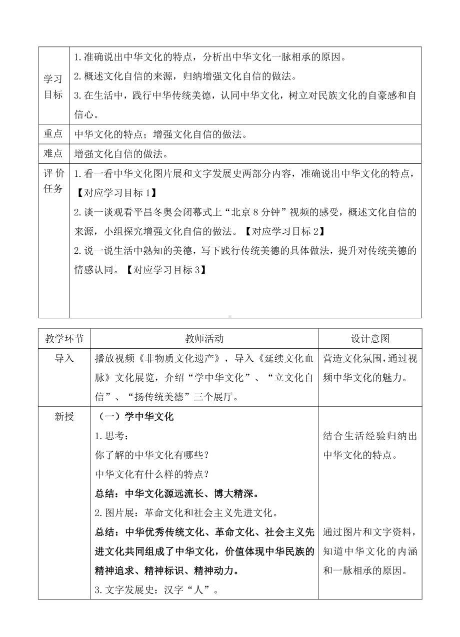 第三单元 文明与家园-第五课 守望精神家园-延续文化血脉-教案、教学设计-部级公开课-部编版九年级上册道德与法治(配套课件编号：d0225).doc_第1页