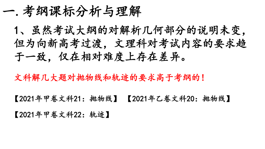 （高三研讨会讲座）解析几何高三复习策略39页.pptx_第2页