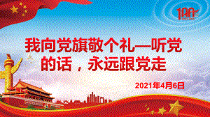 我向党旗敬个礼—听党的话永远跟党走 ppt课件.pptx