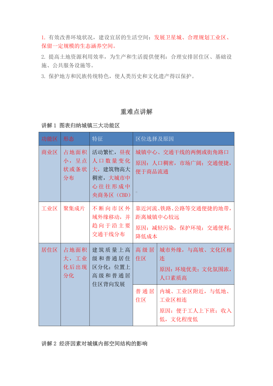 （2019版）人教版高中地理必修第二册2.1乡村和城镇空间结构知识点.docx_第2页