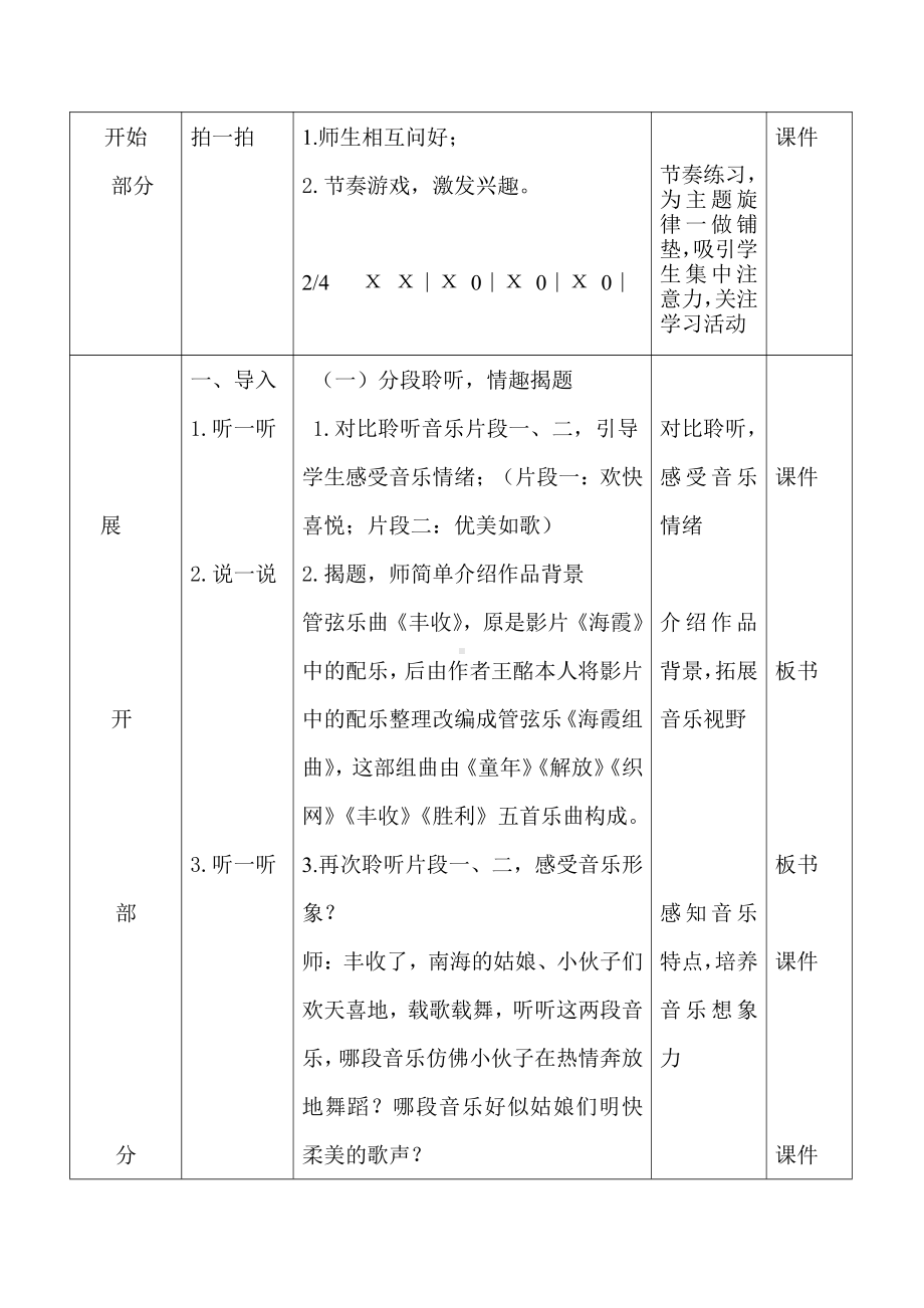 第8课 丰收歌舞-聆听 丰收（片段）-教案、教学设计-部级公开课-人音版（简谱）三年级上册音乐(配套课件编号：70fdd).doc_第3页