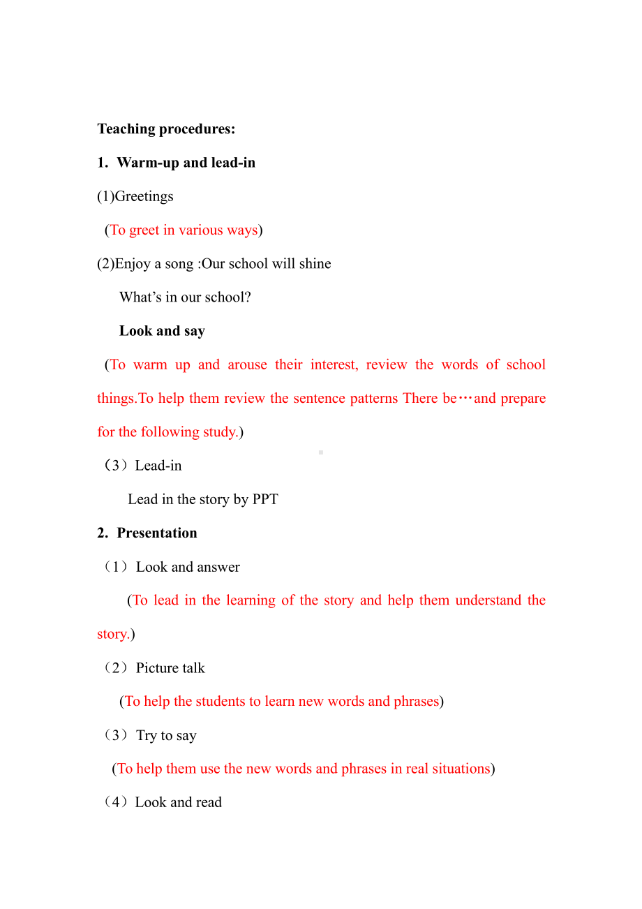 Module 3 Places and activities-7 At school-教案、教学设计-市级公开课-沪教版四年级上册英语(配套课件编号：f0e05).doc_第2页