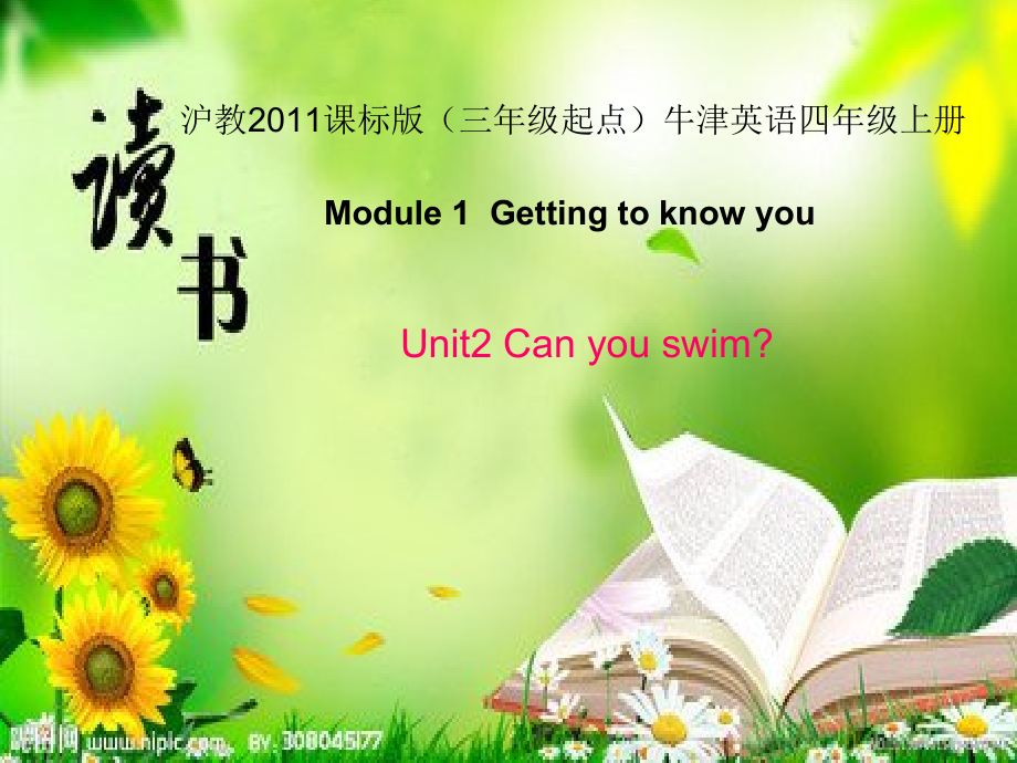 2 Can you swim -ppt课件-(含教案)-市级公开课-沪教版四年级上册英语(编号：70134).zip