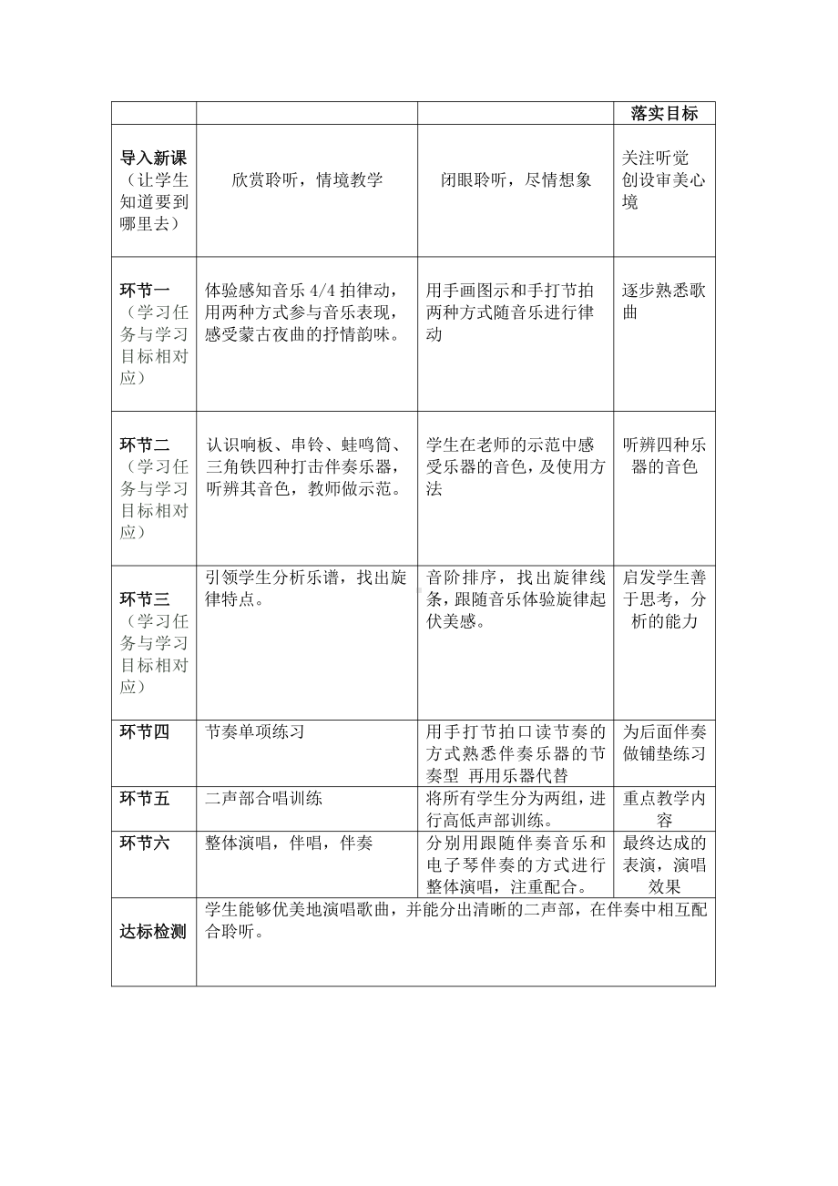 湘文艺版二年级上册音乐第六课-（演唱）蒙古小夜曲-教案、教学设计-市级公开课-(配套课件编号：412b4).doc_第2页