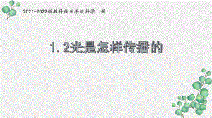 新教科版五年级科学上册《1-2光是怎样传播的》PPT课件.pptx