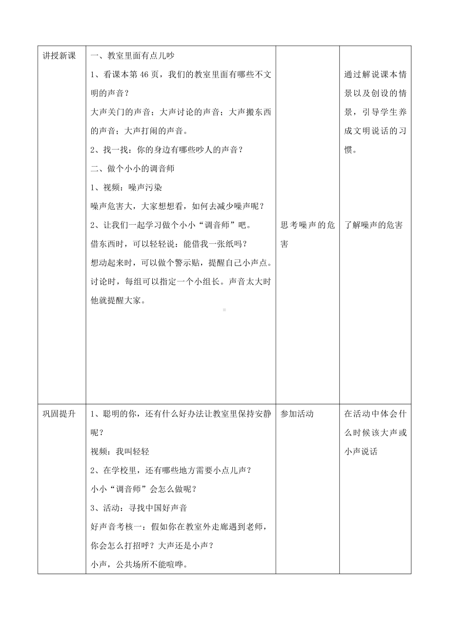 第三单元 我们在公共场所-12.我们小点儿声-教案、教学设计-市级公开课-部编版二年级上册道德与法治(配套课件编号：c00f7).doc_第2页