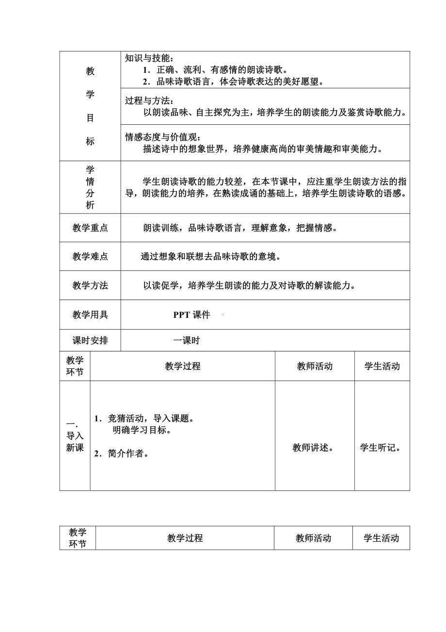 第六单元-阅读-22 诗两首-天上的街市-教案、教学设计-市级公开课-部编版七年级上册语文(编号：d0150).zip(配套课件编号：c2a20).doc_第1页