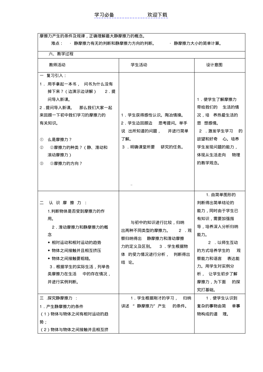 高中物理教学设计模板.pdf_第2页