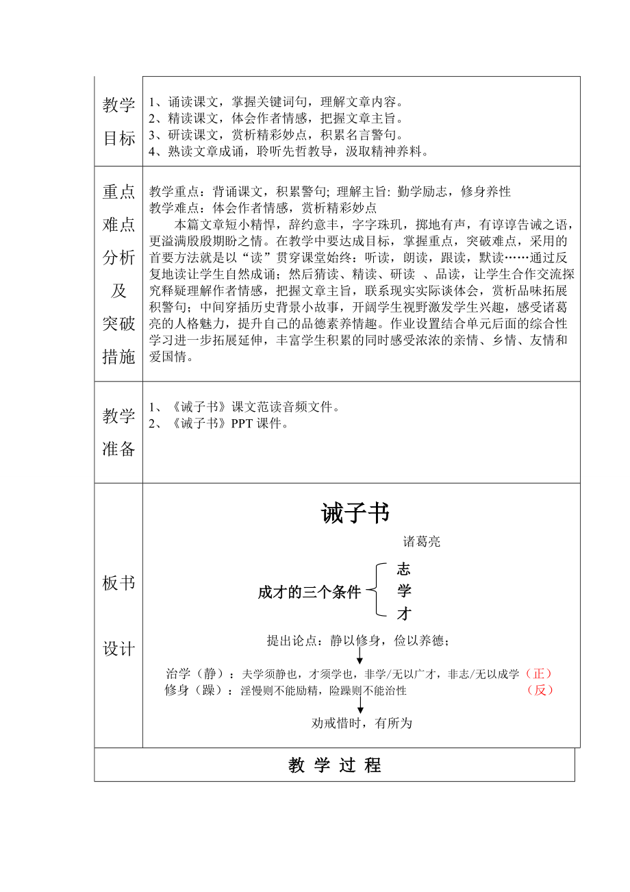 第四单元-阅读-16 诫子书-ppt课件-(含教案)-市级公开课-部编版七年级上册语文(编号：70a9f).zip